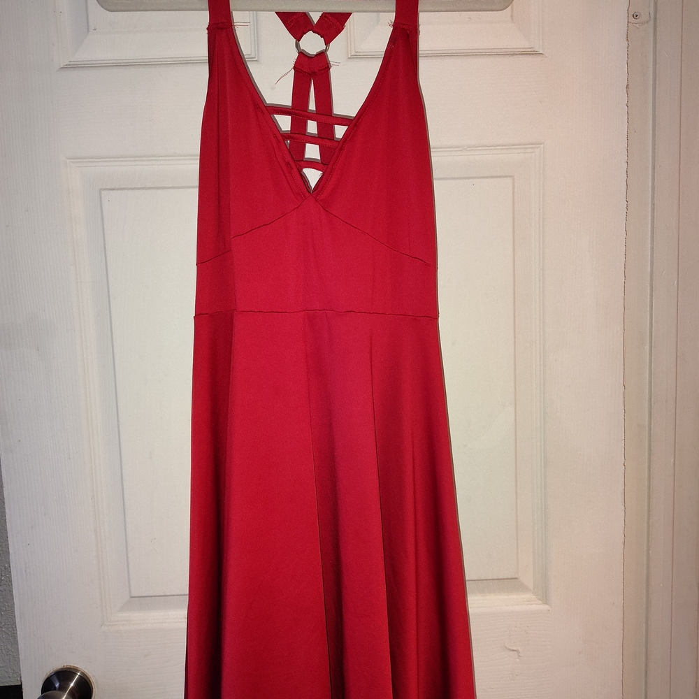 Elegant Red Maxi Dress